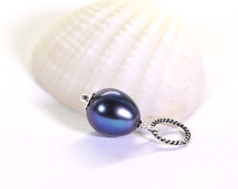 Black Pearl Pendant Baroque Pearl Drop Pearl Wedding Bridesmaid Gift Ideas Gemstone Pendant Listed for one pearl