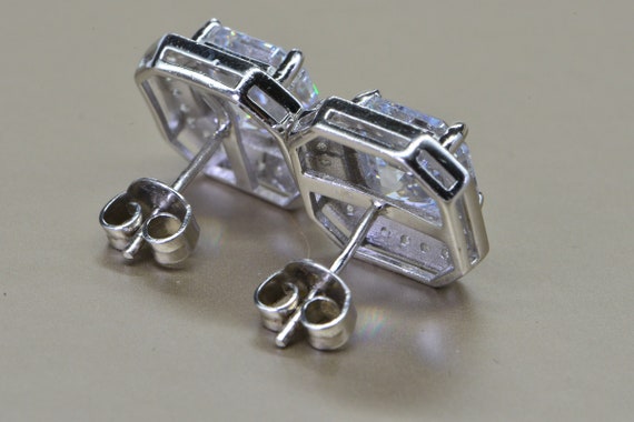 Princess Cut Simulated Diamond Stud Earrings: Ste… - image 10