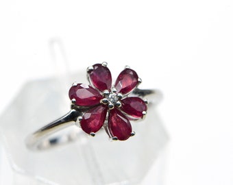 Natural Ruby Ring - Etsy