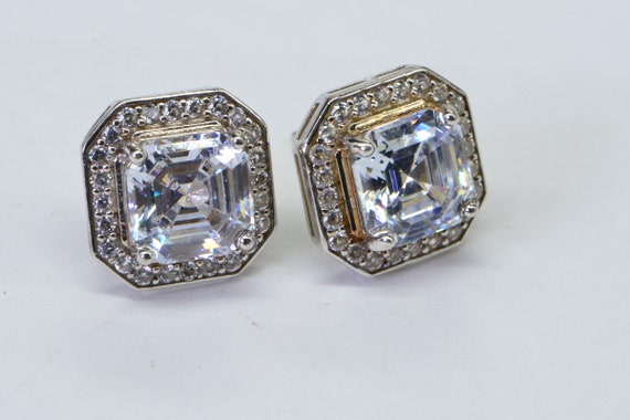 Princess Cut Simulated Diamond Stud Earrings: Ste… - image 9