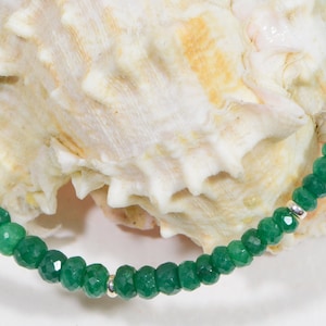 Emerald Bracelet Natural stone Bracelet Gemstone Bracelet Birthsday Gift