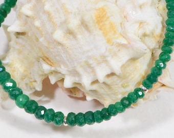 Emerald Bracelet Natural stone Bracelet Gemstone Bracelet Birthsday Gift