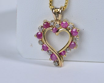 Natural Ruby Pendant - Etsy