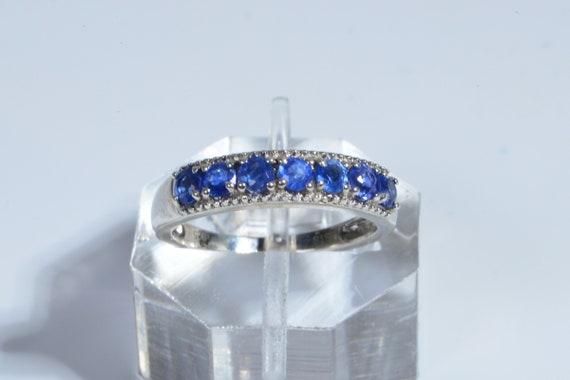 Natural Blue Kyanite Sterling Silver stacking gem… - image 5