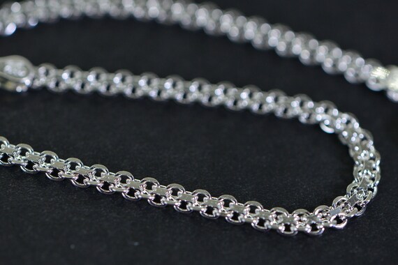 Silver Flat Chain Bracelet Stackable Sterling Sil… - image 5