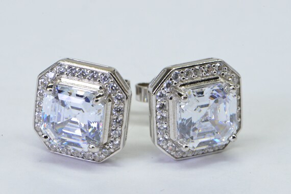 Princess Cut Simulated Diamond Stud Earrings: Ste… - image 6