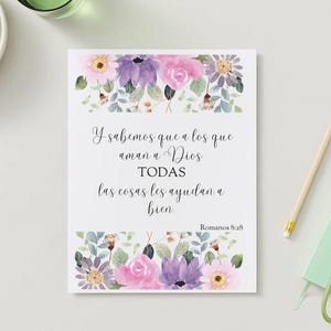 Romans 8:28 Digital file for print (Spanish)