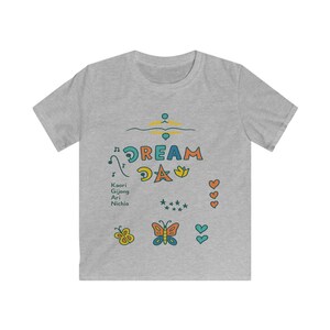 Kids Dream Day Tee, Softstyle T-Shirt for Play, Unique Kids Gift, Summer Wear, Perfect for Birthdays, Inspirational Apparel