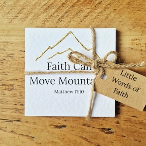 Mini set di 5 o 10 carte delle Scritture / Carte con versetti della Bibbia in oro rifinite a mano / Regalo cristiano / Carte tascabili di incoraggiamento alla fede