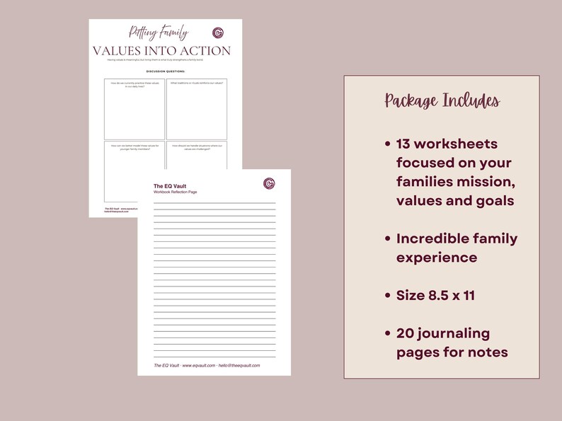 Having Values Worksheet.pdf Family Values Worksheet,printable Workbook PDF, Core Values Guide for ...
