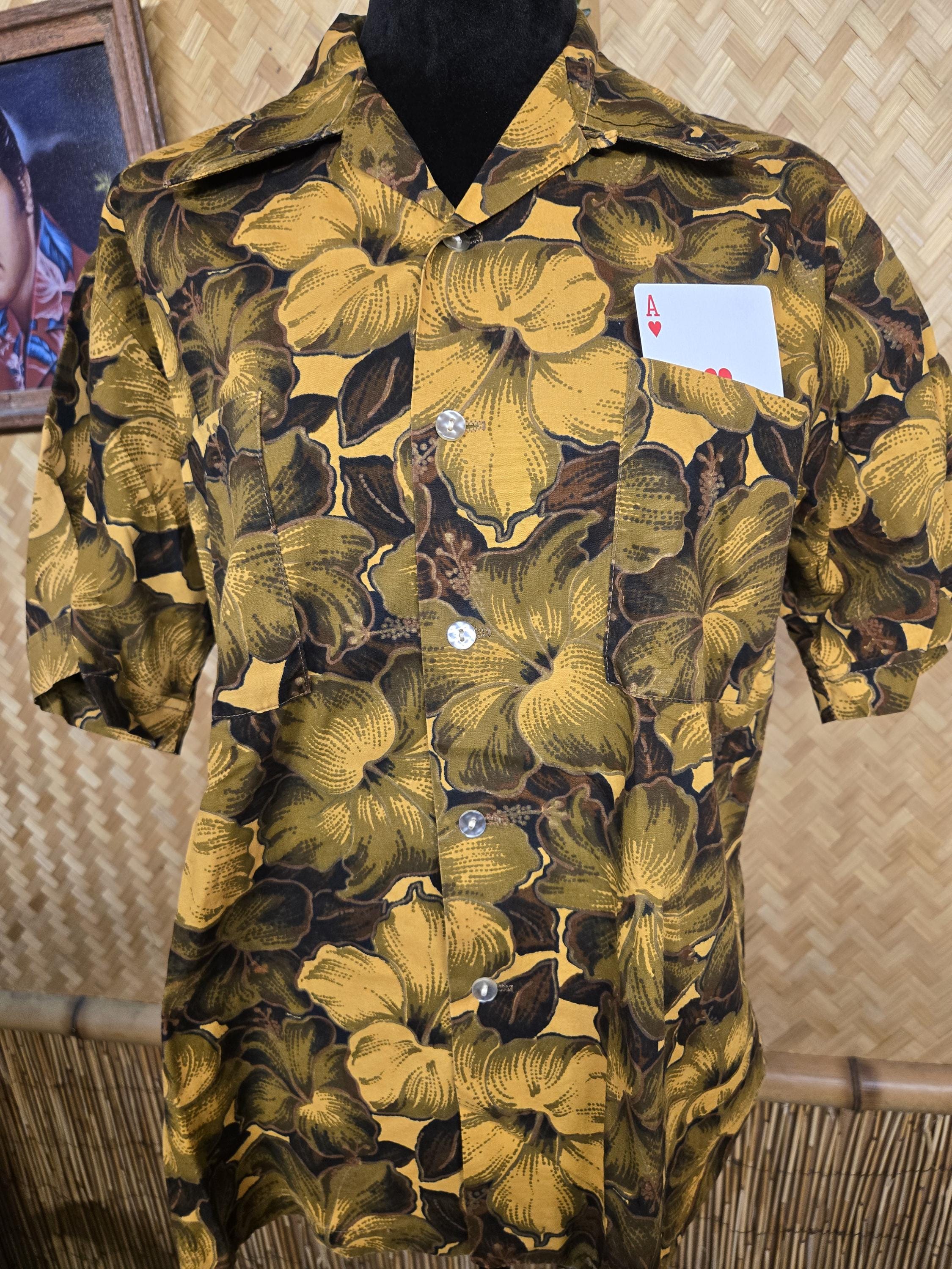 Ashfield Duke of Hollywood アロハシャツ M VINTAGE】 50'S ASHFIELD