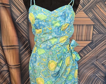 Vintage Liberty House Hawaiian Aloha Playsuit Romper w6076