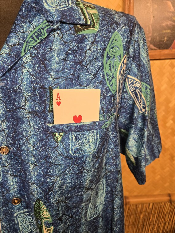 Vintage 1950's Ross Sutherland Hawaiian Aloha Shirt m1148 View 5