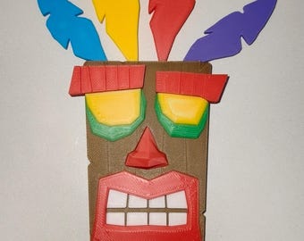 Aku Aku Crash Bandicoot Art Print - Etsy UK