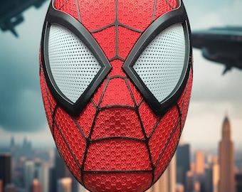 スパイダーマン マスク コスプレ用 着用可能 | リアルな 3D プリント マスク マーベル | 大人用コスチューム マスク | スーパーヒーロー フェイスマスク すぐに着用可能
