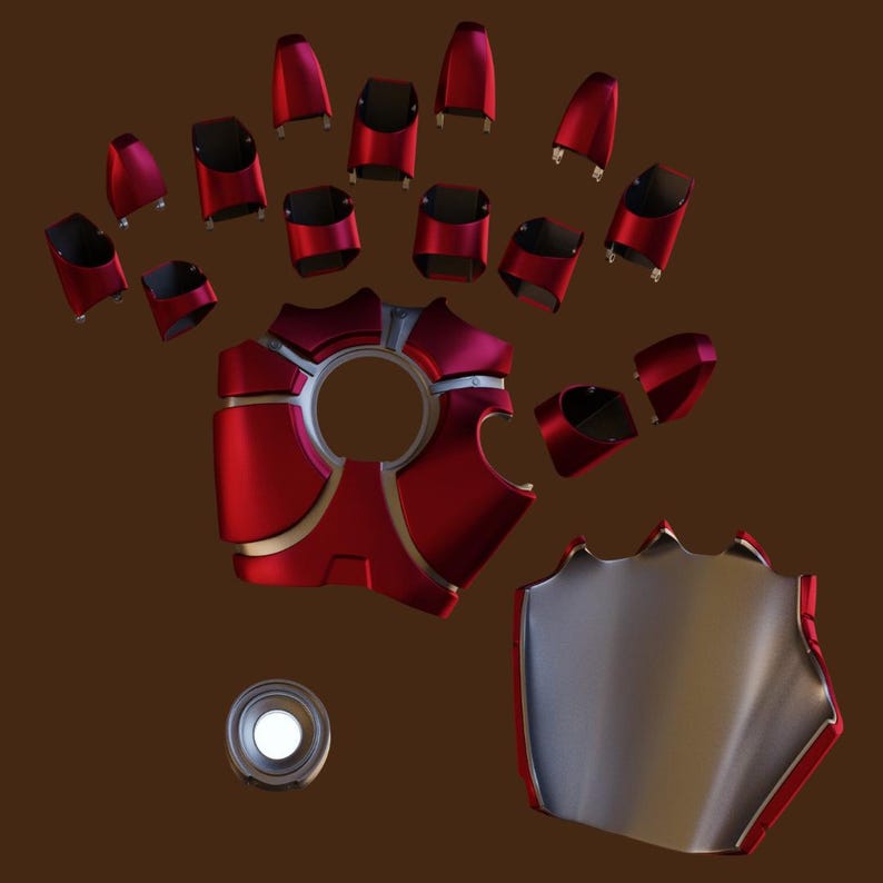 Wearable Iron Man Glove STL | 3D Printable Cosplay Armor Gauntlet ...