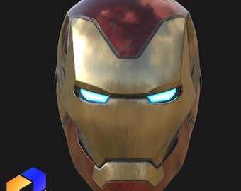 Iron Man Mark 85 Helmet STL – Wearable Cosplay Helmet (Endgame) 3D Print File with Inner Details
