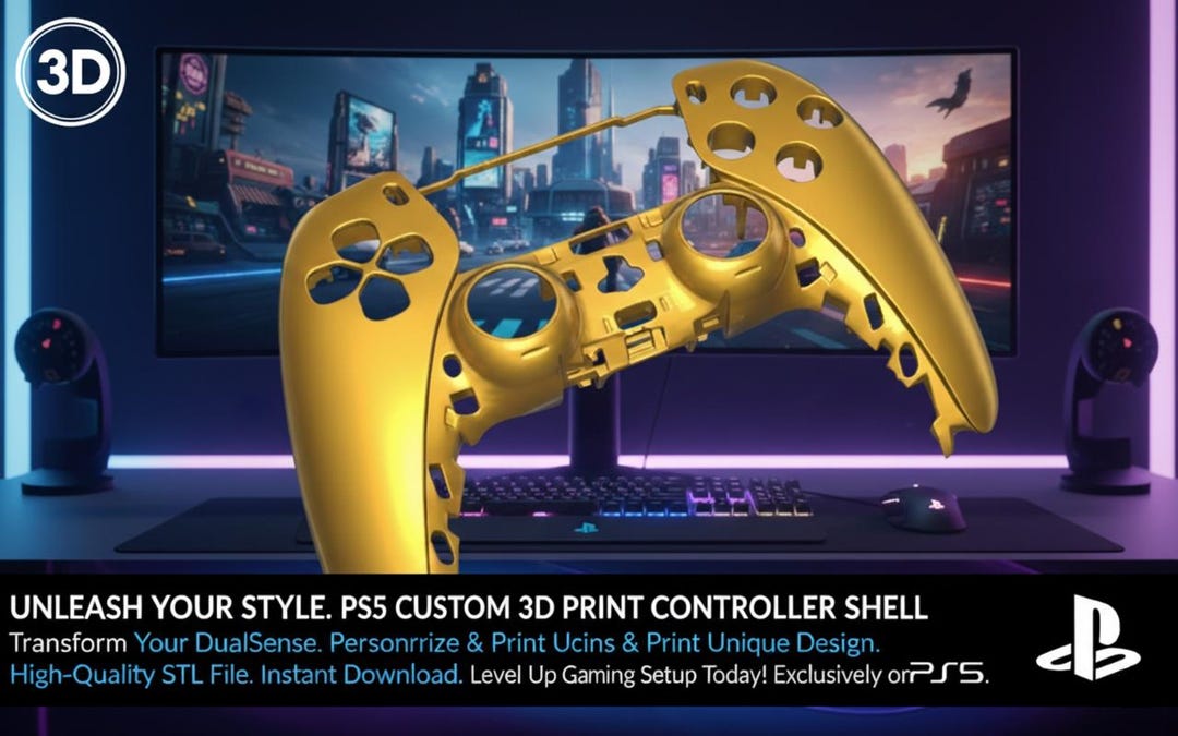 PlayStation5 DualSense コントローラー　カスタムシェル Amazon.com: eXtremeRate Left Right Front Top Shell with Touchpad