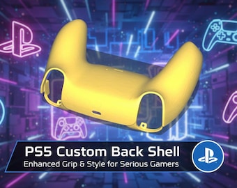 PS5 Custom Shell Posteriore – Modello 3D Digitale Personalizzabile, Ricambio Controller, Stampa 3D