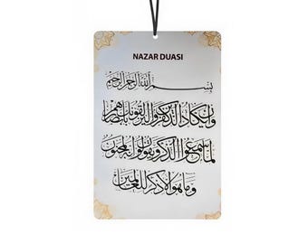 Nazar Duasi billuftfräschare, turkisk doftande bilpresent, bildekoration, roliga bildofter, luftfräschare biltillbehör