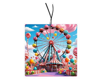 Candy Motiv Duftbaum Auto Lufterfrischer Duftanhänger Lustige Autodüfte Auto Zubehör Witzige Geschenkidee Car Air Freshener
