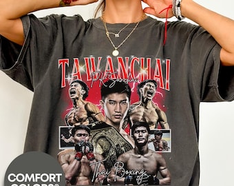 Tawanchai Muay Thai Comfort Colors® Shirt, Muay Thai Boxer 90's Retro, Graphic Vintage Gift, Sport T-shirt, boxing enthusiasts, Thai Boxing
