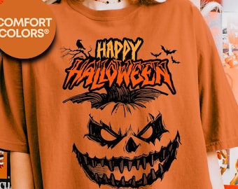 Comfort Colors Halloween Shirt, Spooky Pumpkin Shirt, Halloween Ghost Shirt, Spooky Pumpkin Shirt, Fall Shirt, Spooky Shirt, Pumpkin Shirt