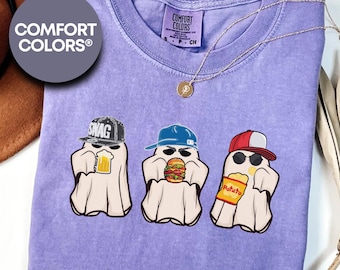 Comfort Colors® Funny Gang Ghost T-Shirt, Gang Halloween Shirt, Halloween Ghost Shirt, Spooky Season Tee, Halloween Funny Gift, Fall Shirt