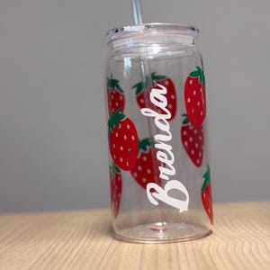 Personalized Strawberry Name Tumbler