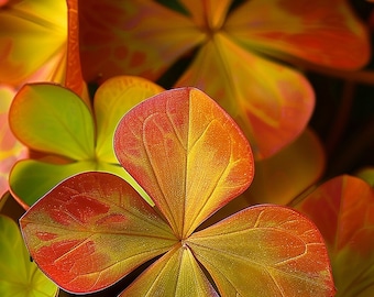 Sunset Mix Oxalis - Home, Décor, Life, Gift, Art, Png File