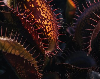 Dark Venus Fly Traps - Home, Décor, Life, Gift, Art, Png File