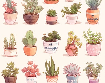 Succulent Collection 2, ceci n'est pas un article physique, aucun remboursement disponible