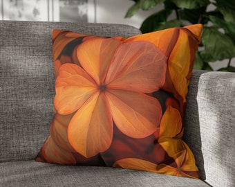 Perfect Sunset Oxalis Spun Polyester Square Pillowcase - Home, Décor, Life, Gift