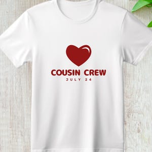 Cousin Crew T-Shirt Matching Family Outfit for Kids Teens and Adults