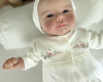 Organic Cotton Newborn Outfit | Baby Girl Coming Home Hospital Set 10 Pc