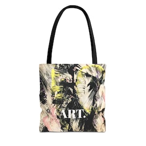 Bolsa de mano con diseño de arte abstracto, elegante y ecológica, ideal para el día a día, ideal como regalo para amantes del arte.