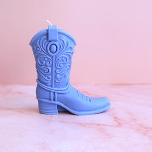 Handmade cowboy boot candle: aromatherapy, country decor