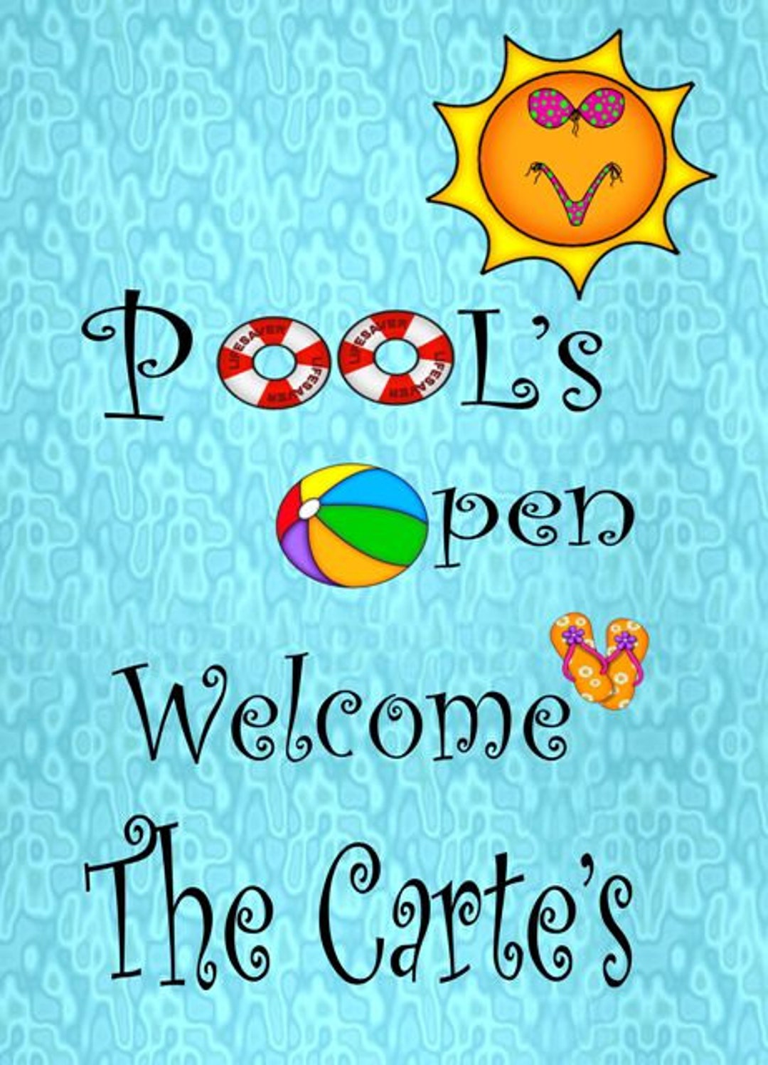 Pool Edging Flags Pool Garden Flag - Etsy