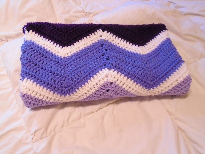 Baby Girl Crocheted Baby Blanket Baby Shower Gift Purple Baby Blanket Handmade baby blanket Baby Gift Crochet Blanket baby bedding