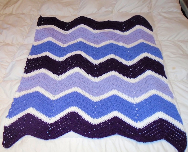 Baby Girl Crocheted Baby Blanket Baby Shower Gift Purple Baby Blanket Handmade baby blanket Baby Gift Crochet Blanket baby bedding