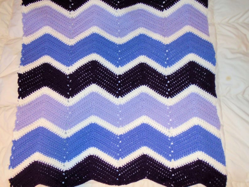 Baby Girl Crocheted Baby Blanket Baby Shower Gift Purple Baby Blanket Handmade baby blanket Baby Gift Crochet Blanket baby bedding