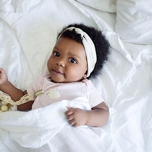 newborn girl gift, baby girl gift, gift for newborn, rose pink baby headband, coming home outfit accessories, baby girl hospital headband image 2