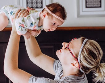 Matchande hårband för mamma och bebis, matchande hårband för mamma och mini, hårband för mamma och jag, hårband för flickor, presenter till mamma och bebis