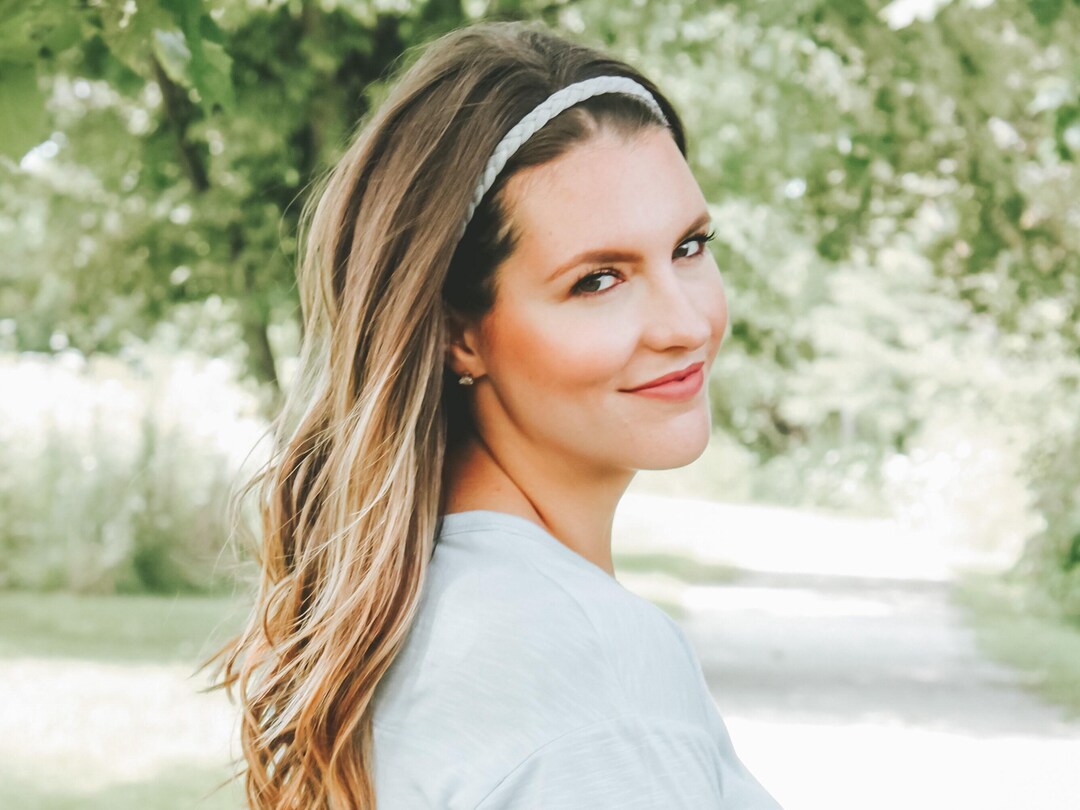 Braided Headbands for Women, Adult Headbands, Thin Headbands  display picture 1