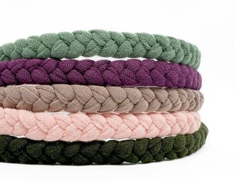 gevlochten hoofdbanden voor vrouwen, hoofdbanden voor volwassenen, hoofdbanden in neutrale kleur, hoofdbanden in effen kleuren, dunne hoofdband, elastische hoofdband, cadeaus voor haar