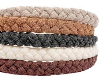 gevlochten hoofdbanden voor vrouwen, hoofdbanden voor volwassenen, hoofdbanden in neutrale kleur, hoofdbanden in effen kleuren, dunne hoofdband, elastische hoofdband, cadeaus voor haar