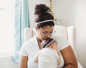 Matchande hårband för mamma och bebis, matchande hårband för mamma och mini, hårband för mamma och jag, hårband för flickor, presenter till mamma och bebis