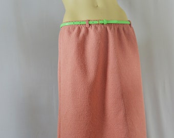 Pink Boucle Skirt