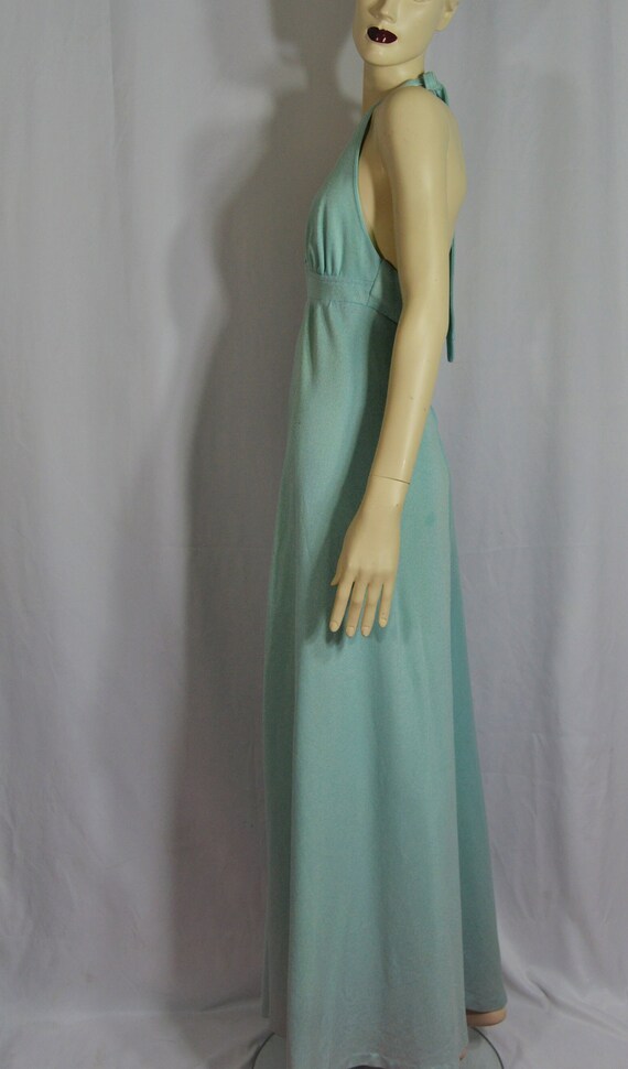 Aqua Halter Dress - image 3