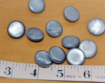 Silver Plastic Shank Buttons